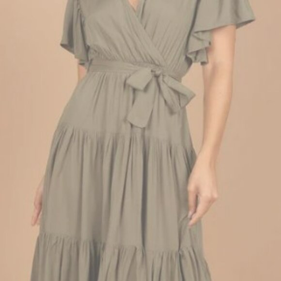 Petal & Pup Barker Dress, S, Olive - Picture 4 of 10